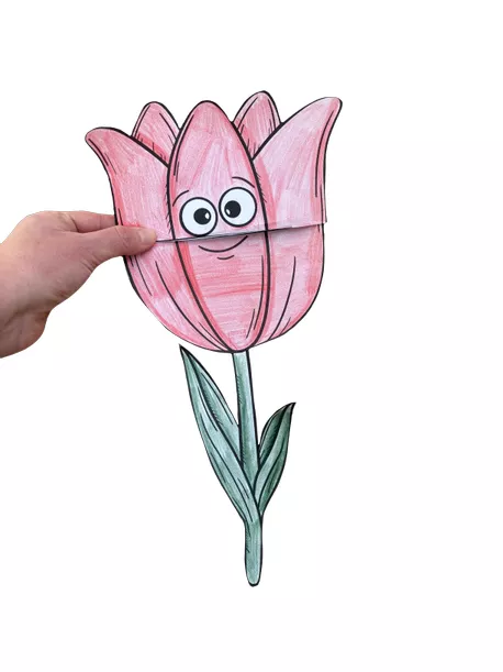 Bild in der Beschreibung des Unterrichtsmaterials Die Tulpe - Bastelvorlage im Frühling - Gedicht von Josef Guggenmos - von Odd Bird & Company #1