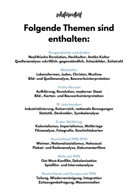 Bild in der Beschreibung des Unterrichtsmaterials Fachanforderungen Geschichte in der SEK II - Schleswig-Holstein von selbstorientiert #1