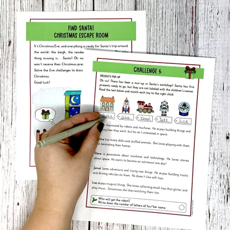 Bild in der Beschreibung des Unterrichtsmaterials Christmas Escape Room - 4a e 5a primaria (inglese) von Brighter Day Classroom #3