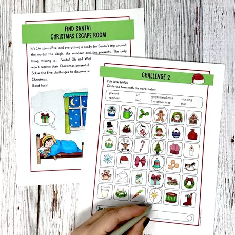 Bild in der Beschreibung des Unterrichtsmaterials Christmas Escape Room para la escuela primaria (inglés) von Brighter Day Classroom #3