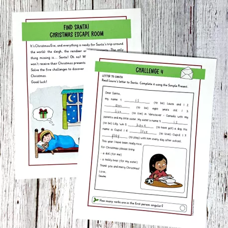 Bild in der Beschreibung des Unterrichtsmaterials Christmas Escape Room para la escuela primaria (inglés) von Brighter Day Classroom #2