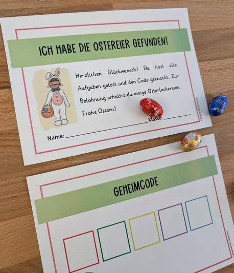 Bild in der Beschreibung des Unterrichtsmaterials Finde die Ostereier – Escape Room Ostern (Deutsch 5./6. Klasse) von Brighter Day Classroom #2
