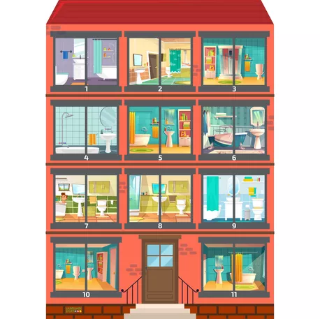 Bild in der Beschreibung des Unterrichtsmaterials Rooms in the house von Language Stuff #4