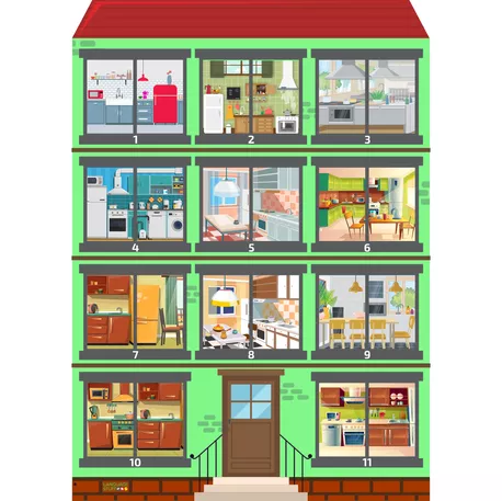Bild in der Beschreibung des Unterrichtsmaterials Rooms in the house von Language Stuff #5