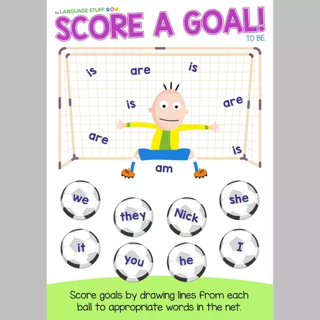 Bild in der Beschreibung des Unterrichtsmaterials Score a goal (grammar and vocabulary worksheets) von Language Stuff #2