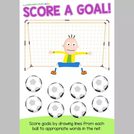 Bild in der Beschreibung des Unterrichtsmaterials Score a goal (grammar and vocabulary worksheets) von Language Stuff #3