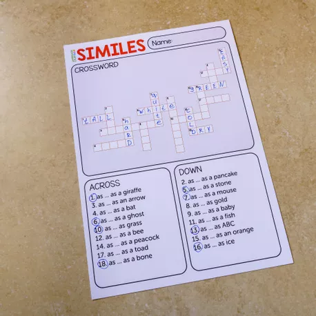 Bild in der Beschreibung des Unterrichtsmaterials Similes 7in1 von Language Stuff #6