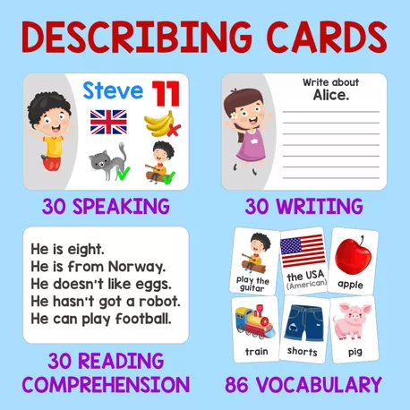 Bild in der Beschreibung des Unterrichtsmaterials Describing cards von Language Stuff #1