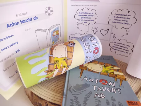 Bild in der Beschreibung des Unterrichtsmaterials Leserolle zur Klassenlektüre "Anton taucht ab" von Milena Baisch von Papillionis #2