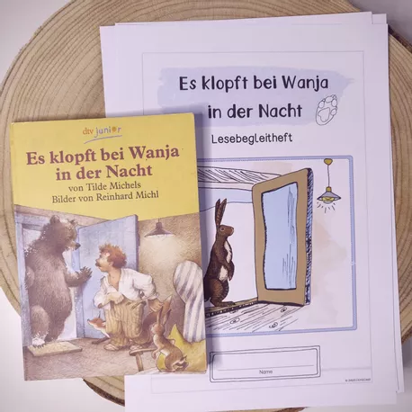 Bild in der Beschreibung des Unterrichtsmaterials Es klopft bei Wanja in der Nacht - Lesebegleitheft (Klasse 2) von Papillionis #1