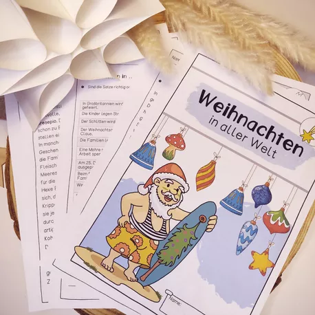 Bild in der Beschreibung des Unterrichtsmaterials Weihnachten in aller Welt | Klasse 3 und 4 von Papillionis #1