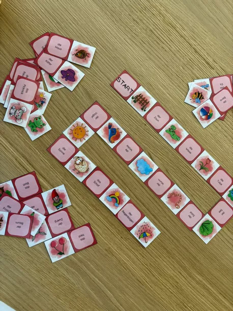 Bild in der Beschreibung des Unterrichtsmaterials FRÜHLING - Wortschatz - Domino von Die Schuleria #1