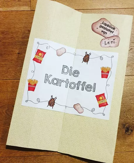 Bild in der Beschreibung des Unterrichtsmaterials Lapbook: Kartoffel von Grundschulgedöns #1