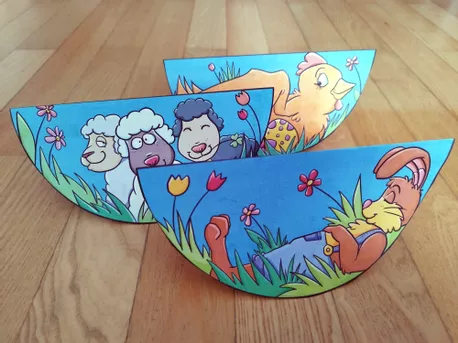 Bild in der Beschreibung des Unterrichtsmaterials Frühling - Ostern: Wackelbilder - Wachsendes Materialpaket von Buntspecht #2