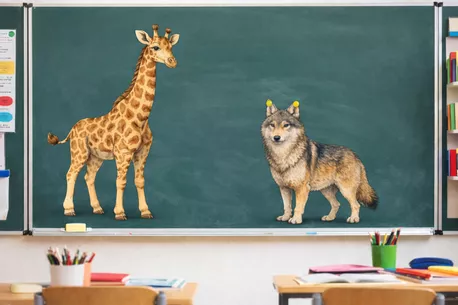Bild in der Beschreibung des Unterrichtsmaterials Giraffensprache / Wolfssprache - Tafelmaterial & Cliparts von CarosClass #1
