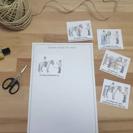 Bild in der Beschreibung des Unterrichtsmaterials Verhaltensregeln für ADHS-Einzeltraining, ADHS-Gruppentraining und Reittherapie von Seppiswelt #2