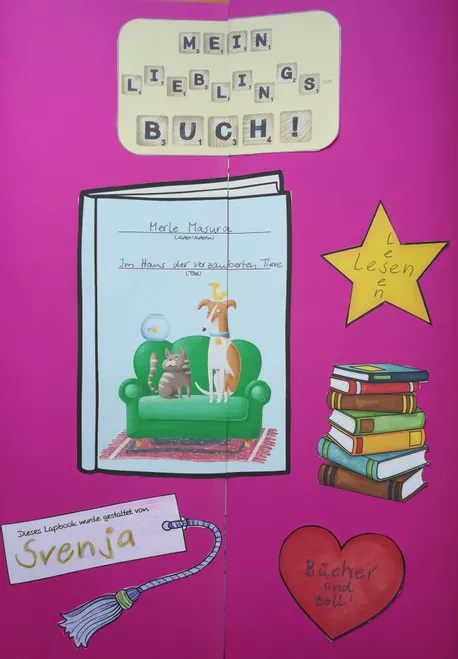 Bild in der Beschreibung des Unterrichtsmaterials Lapbook Mein Lieblingsbuch (Klassen 3 bis 5) von Jana Steinmaier - Unterrichtsideen mit Pfiff! #1