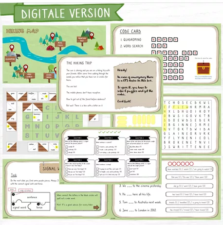 Bild in der Beschreibung des Unterrichtsmaterials Escape Room Game "Tenses" Digital & Print von elesana #2