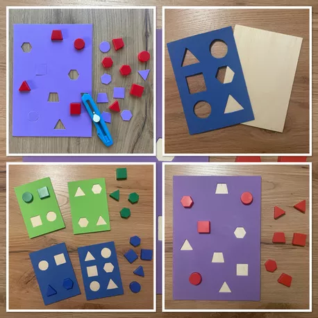 Bild in der Beschreibung des Unterrichtsmaterials Klettmappen Formen - Erarbeitung der Bild-zu-Bild-Zuordnung von lebendiges lernen #2