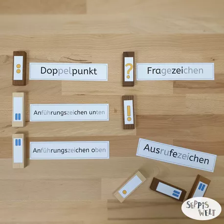 Bild in der Beschreibung des Unterrichtsmaterials Wörtliche Rede 1 (Begleitsatz am Anfang): Material für Thementisch / Stationen von Seppiswelt #2