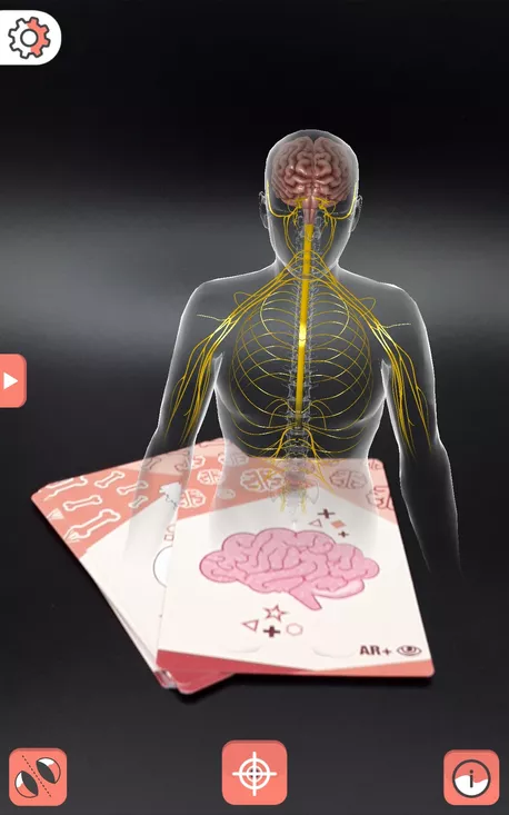 Bild in der Beschreibung des Unterrichtsmaterials El cerebro como nunca lo has visto von Body planet AR+ #1