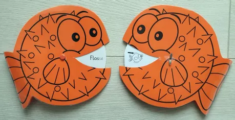Bild in der Beschreibung des Unterrichtsmaterials Lesekugelfisch 3 (schwarz-weiß) - Grundschrift von smilematerial #1