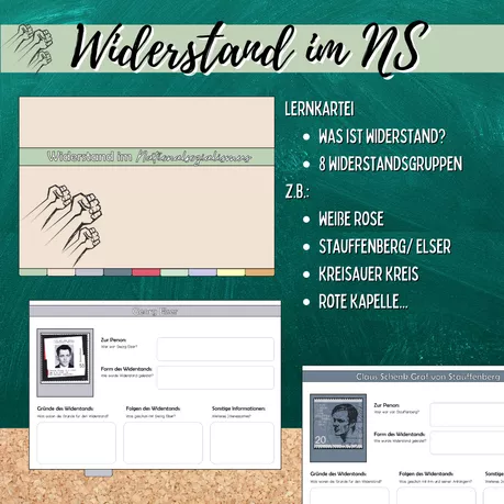 Bild in der Beschreibung des Unterrichtsmaterials Materialpaket: Widerstand im Nationalsozialismus von Mme_Sie #2