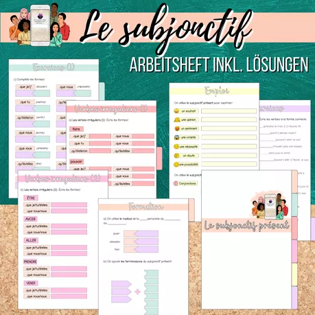 Bild in der Beschreibung des Unterrichtsmaterials Materialpaket: Subjonctif présent von Mme_Sie #3