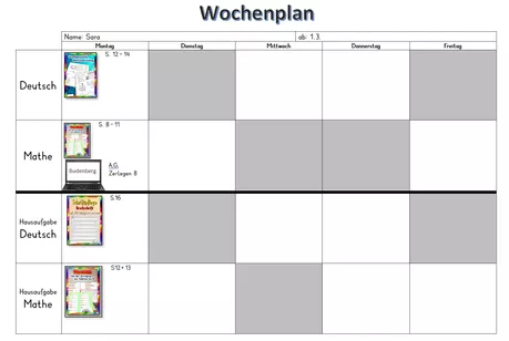 Bild in der Beschreibung des Unterrichtsmaterials Wochenplan Inklusion (docx) von Stolpersteine #3