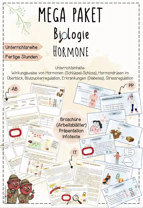 Bild in der Beschreibung des Unterrichtsmaterials Hormone in der Adventszeit (Cortisol, Melatonin, Seratonin, Dopamin, Oxytocin) - Weihnachten | Biologie 8 | fertige Unterrichtsstunde | sofort einsetzbar von BluteRotkörperchen #1