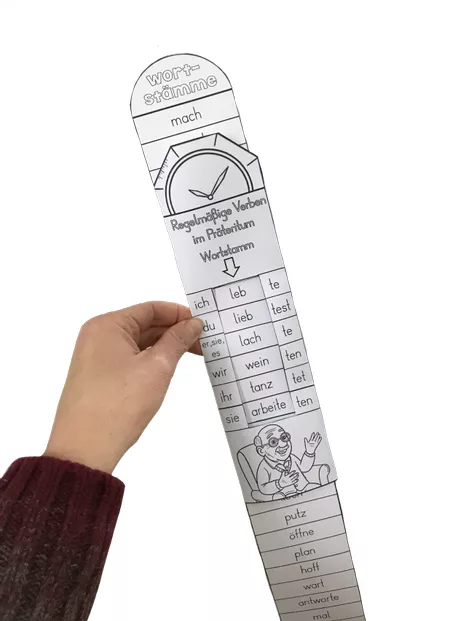 Bild in der Beschreibung des Unterrichtsmaterials Komplettpaket - Zeitformen - Präsens, Präteritum, Perfekt, Futur von Odd Bird & Company #1