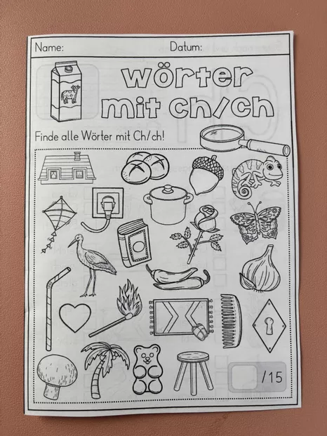 Bild in der Beschreibung des Unterrichtsmaterials XXL Komplettpaket - Schwierige Laute / Buchstaben mit Wimmelbildern & Lesespiele von Odd Bird & Company #2