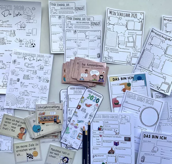 Bild in der Beschreibung des Unterrichtsmaterials Back to school 2021 - Starter BUNDLE von Doodleteacher #2
