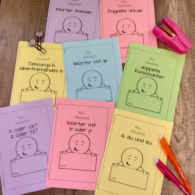 Bild in der Beschreibung des Unterrichtsmaterials Mini-Arbeitshefte für die dritte Klasse Bundle Deutsch von Clever Teaching #1