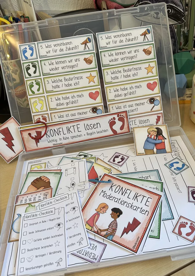 Bild in der Beschreibung des Unterrichtsmaterials Friedensbrücke / Konfliktlöser ⚡️ / Streitschlichter - Paket Konfliktlösung / Streit von Doodleteacher #4