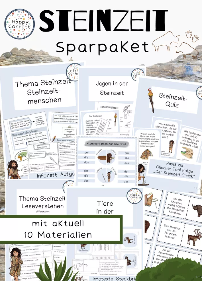 Bild in der Beschreibung des Unterrichtsmaterials Umweltschutz- Earth Day - kleines Materialpaket #TimeForClimateAction von One Happy Confetti #1
