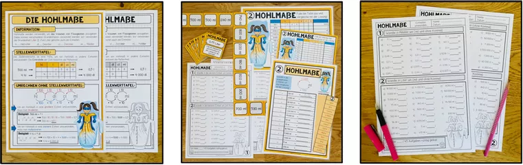 Bild in der Beschreibung des Unterrichtsmaterials HOHLMAßE (Größen und Maßeinheiten) - Materialpaket von Unterrichtmitspass #2