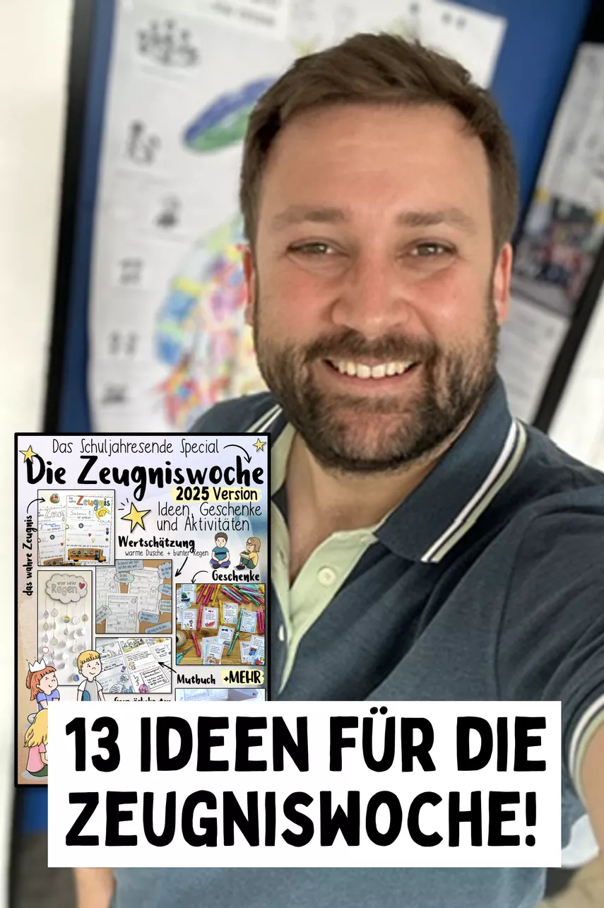Bild in der Beschreibung des Unterrichtsmaterials 🎓 Zeugnis / Zeugniswoche - Ideen & Material - Paket 2026 / vor den Sommerferien von Doodleteacher #1