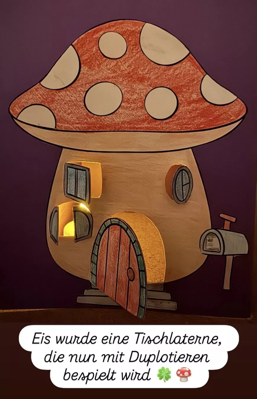 Bild in der Beschreibung des Unterrichtsmaterials Wichtelhaus / Pilzhaus Bastelvorlage - Winter & Weihnachten / Wichtel von Doodleteacher #4