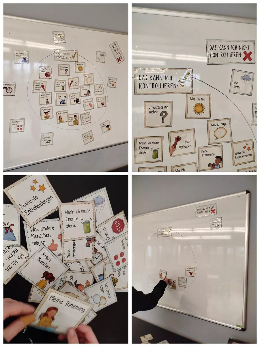 Bild in der Beschreibung des Unterrichtsmaterials Kontrolle, Einflusskreis & Fokus 🔍 – Komplettpaket / Selbstwirksamkeit & Gefühle #rabattraketenzusalevester25 von Doodleteacher #4