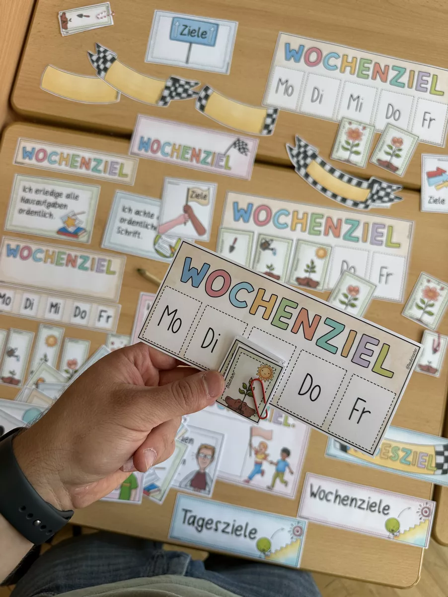 Bild in der Beschreibung des Unterrichtsmaterials 🎯 SMARTe ZIELE setzen - Lernmaterial Paket Zielsetzung + Neujahr von Doodleteacher #2