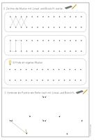 Arbeitsblätter: Umgang mit dem Lineal (Klasse 1, 2 ...
