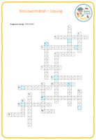 Aufbau der Biene – Kreuzworträtsel – Unterrichtsmaterial im Fach Biologie