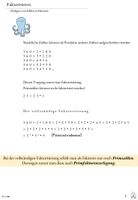 2.1. Faktorisieren von Zahlen – Unterrichtsmaterial im Fach Mathematik