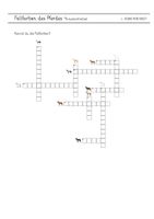 Pferde Fellfarben Kreuzworträtsel – Unterrichtsmaterial im Fach