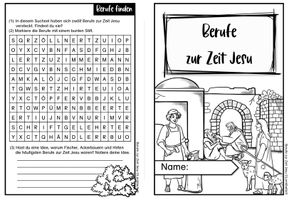 Berufe zur Zeit Jesu - Legekreis und 14-seitiges DIN A5-Faltehft ...