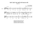 April April Der Weiss Nicht Was Er Will Unterrichtsmaterial In Den Fachern Fachubergreifendes Musik April April Der Weiss Nicht Was Er Will Unterrichtsmaterial In Den Fachern Fachubergreifendes Musik