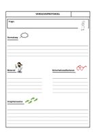 Versuchsprotokoll Unterrichtsmaterial In Den Fachern Naturwissenschaften Sachunterricht