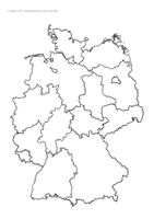 Länder angrenzende stumme deutschland karte Karte Deutschland