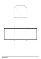 Würfel Bastelvorlage blanko – Unterrichtsmaterial in den Fächern